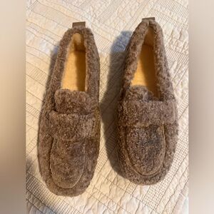 Cozy Brown Fuzzy Inside or Out Shoes